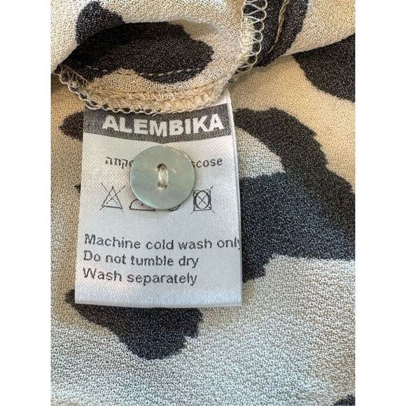 Alembika Women's Cheetah Floral Print Cat Wonderful Dress Multicolor Size 6 - Picture 13 of 13